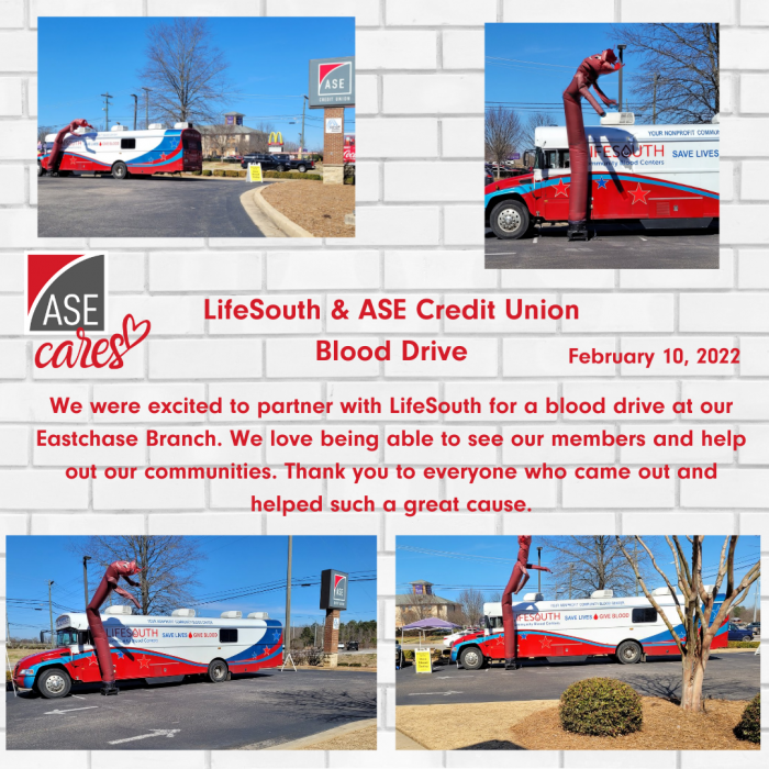 Lifesouth Ase Credit Union Blood Drive 1